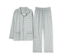 Pijamas premium for hombres grandes y altos, esenciales for el hogar, conjunto de descanso suave y elástico, ropa de dormir con cintura elástica transpirable, ropa de dormir relajante for la oficina e