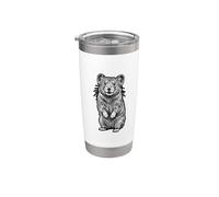 Pika Pequeño Mamífero Montaña Vaso térmico de acero inoxidable de doble pared