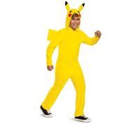 Pikachu Costume for Kids, Official Pokemon Costume Hooded Jumpsuit, Child Size L