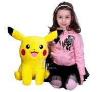 Pikachu Peluche Pokemon 45CM Texto Original En Niños Amarillo