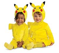Disguise Pikachu Costume Romper, Official Pokemon Toddler Outfit and Headpiece, Size (12-18 months)