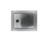 Pikappa 1100 Puerta galvanizada para contador de agua, con cerradura y llave cuadrada. Dimensiones 220x170 mm
