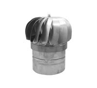 PIKAPPA 1325 Aspirador eólico galvanizado de base redonda para conductos y conductos de humos ø 160 mm.