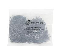 Pikappa 657 Espaciador en "T" de 3 mm para azulejos y revestimientos, color gris, bolsa de 500 unidades