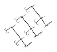 Pike Stinger - Gancho de pesca con sacacorchos y púas para un agarre seguro de peces para aplicaciones de agua dulce y salada (3 piezas)