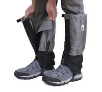 Pike Trail Polainas para piernas, Impermeables y Ajustables, con tecnología de Ajuste Personalizado para Senderismo, Caminar, Caza, Escalada de montaña y Raquetas de Nieve (Gris Nublado)