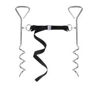 Pikes de trampolín - de baloncesto de 2 piezas Puntas de metal, kit de enlaces de para, postes de trampolines Piezas de trampolines pesados, paredes de trampolín con correas ajustables para la