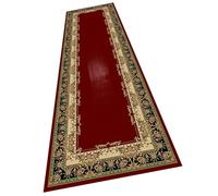 PIKITER Alfombra De Camino Largo De Pelo Corto Lavable Antideslizante, Camino De Pasillo Rojo, Alfombras De Corredor De Cocina for Piso, Longitud 1m, 1 Pieza(Width 120cm)