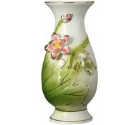 PIKITER Botella purificadora de agua Guanyin, jarrón de cerámica con forma de Buda de loto for ofrendas florales, suministros for el altar budista, 7,5 x 8,5 x 20,5 cm (1 unidad).