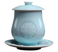 PIKITER Cuenco de cerámica budista for ofrendas de agua, copa de agua bendita for el culto a Buda, 7 x 10 x 10,3 cm (1 unidad).