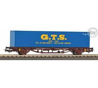 PIKO 27700 Carro De Carga FS Con Un Contenedor GTS Bari De 40' Escala H0 1:87