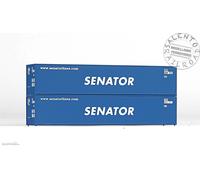 Piko 56240 - H0 1:87 - Set De 2 Contenedores De 40' "Senador"
