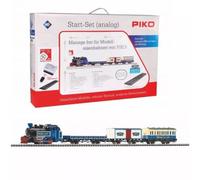 Piko 57142: set inicial circo Roncalli, locomotora de vapor, vagones pas. y carga, vía con balasto y mando RC