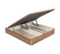 PIKOLIN Canapé Abatible de Almacenaje AIRBOX | Color Cerezo | 180x200 | 2 Canapés Abatibles 90x200 Unidos | Servicio de Entrega Premium Incluido