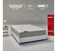 PIKOLIN Colchón Viscoelástico y Espuma HR | 135x190 | Firmeza Media-Alta | Altura 26cm | Calidad Óptima | Confort Visco | Protección Higiénica Total | Cala