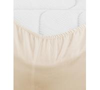 Pikolin Home - Pack 2 Sábanas Bajeras Ajustables de Polialgodón | Cama de 150 | 150x190cm | Muy Transpirable | Gran Durabilidad | Color Beige