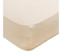 Pikolin Home - Pack 2 Sábanas Bajeras Ajustables de Polialgodón | Cama de 90 | 90x190cm | Muy Transpirable | Gran Durabilidad | Color Beige