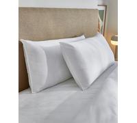 PIKOLIN Home - Pack 2 Almohadas de Fibra | Firmeza Baja | 60x60cm | Dermoprotección Aloe Vera - Cuida Piel Sensible | Ideal para Dormir Boca Abajo