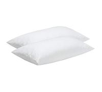 Pikolin Home - Pack de 2 Almohadas de Fibra antiácaros de firmeza Baja con Funda extraíble Transpirable, Recomendada para Dormir Boca Abajo
