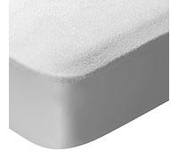 Pikolin Home - Protector de Colchón Algodón de Rizo Aloe Vera Cama 105-105x190/200 cm Cubrecolchón - Impermeable, Transpirable, Dermoprotector