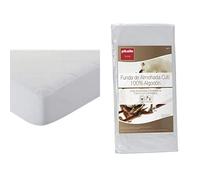 Pikolin Home - Protector De Colchón/Cubre Colchón Acolchado De Fibra Antiácaros, Transpirable + - Funda De Almohada Cutí, 100% Algodón Satén, 40X90Cm (Todas Las Medidas)