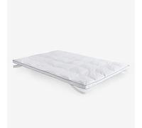 Pikolin Home - Topper de Plumas Confort Plumón - Sobrecolchón de Grosor 9 cm para Cama de 180, Transpirable, Gran Acogida, Extrasuave, Cubrecolchón, Colchoncillo, 180 x 200 cm