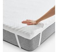Pikolin Home - Topper Viscoelástico Multizonas - Sobrecolchón Colchoncillo de Grosor 7 cm, para Cama de 150, Desenfundable y Transpirable, Cubre Colchón Viscoelástico, 150 x 200 cm