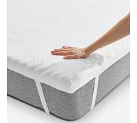Pikolin Home - Topper Viscoelástico Multizonas - Sobrecolchón Colchoncillo de Grosor 7 cm, para Cama de 80, Desenfundable y Transpirable, Cubre Colchón Viscoelástico, 80 x 190 cm