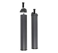 PIKOLIN Juego de 4 Patas Redondas Stonepik para Bases y somieres 26 cm Altura - Gris