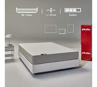 PIKOLIN Leah - Colchón Viscoelástico y Espuma HR | Altura 24cm | 140x190 | Firmeza Alta | Confort Visco | Calidad Óptima | Protección Higiénica Total