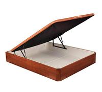 Pikolin Naturbox Cama/baúl, madera, rojo cereza, 160 x 180 cm