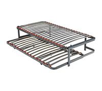 PIKOLIN | Pack Cama Nido Juvenil | 90x182 | 2 Somieres de Láminas Guardaespaldas | Kit Inferior Plegable con Ruedas y Superior | Servicio de Entrega Premium | Montaje Dentro del Domicilio Incluido