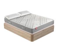 PIKOLIN Pack Colchón Arce + Canapé Natural + 2 Almohadas Montaje Incluido