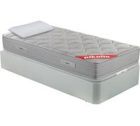 Pikolin Pack colchón visco muelles + canapé blanco y almohadas, 90x190