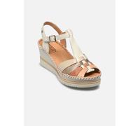 Pikolinos Sandalias cuña en Cuero AGUADULCE para Mujer Color Nata