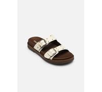 Pikolinos Sandalias Planas en Cuero Aitana para Mujer Color Nata