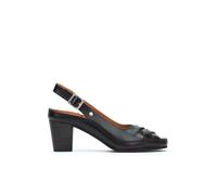 Pikolinos Almenara Sandalias Tacón Mujer | en Cuero | Hebilla | Tacón Alto | Negro