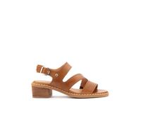 Pikolinos Sandalias de tacón BLANES de cuero para mujer Color Brandy
