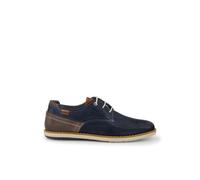 Pikolinos Bluchers de hombre en piel de color azul marino con cordones. Azul marino 44