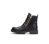 Pikolinos Botines planos Aviles en cuero para mujer Negro