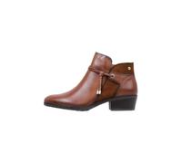 Pikolinos Botines Daroca de mujer en piel con detalle de cintas. Marrón 37