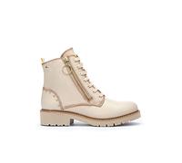 Pikolinos Botines Planos en Cuero Vicar para Señora Color Marfil