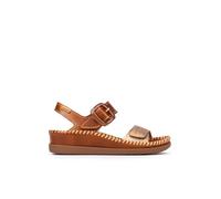 Pikolinos Sandalias cuña en Cuero CADAQUES para Mujer Color Brandy