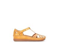 Pikolinos Cadaques Zapatos semiabiertos Mujer | en Cuero | Cierre Adherente en Color Amarillo