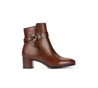 Pikolinos Calafat Botines de Tacón Mujer | en Cuero | Cremallera | Marrón
