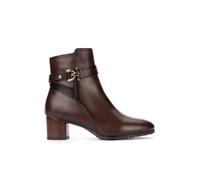 Pikolinos Calafat Botines de Tacón Mujer | en Cuero | Cremallera | Marrón