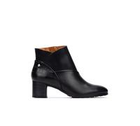 Pikolinos Calafat Botines de Tacón Mujer | en Cuero | Cremallera en Color Negro