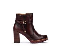 Pikolinos Connelly Botines de Tacón Mujer | en Cuero | Cremallera | Marrón