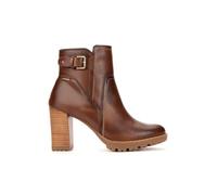 Pikolinos Connelly Botines de Tacón Mujer | en Cuero | Cremallera | Marrón