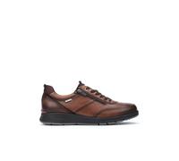 Zapatillas de piel con cremallera Córdoba Hombre Talla 43. Color Marron
